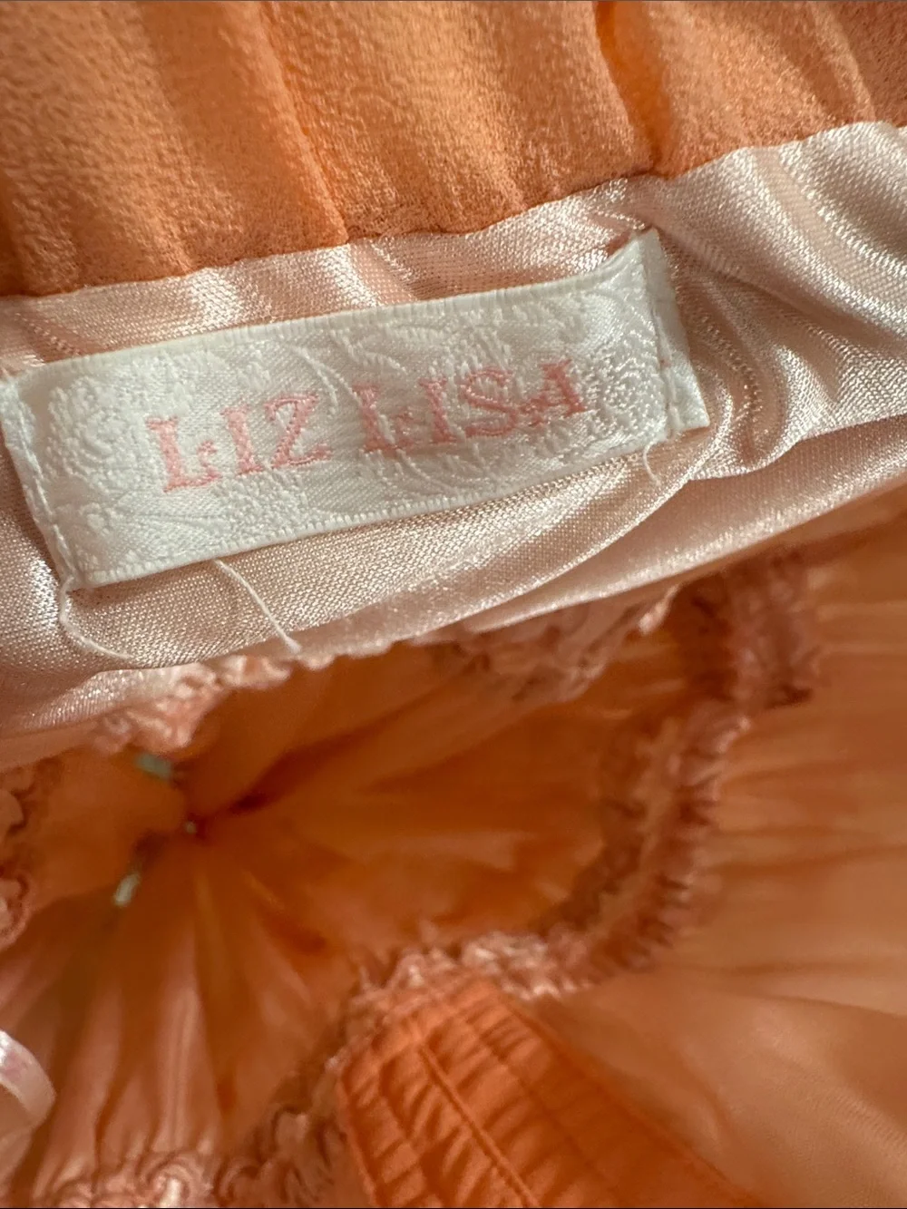 Floral Orange Pink Maxi Dress with Tie Waist